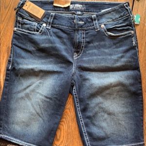 Brand new Silver Bermuda shorts